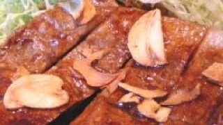 男性にぴったりがっつり定食!トンテキがお勧め