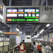 成田空港へのアクセスに重要な駅
