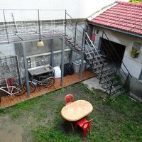 可愛らしい中庭