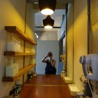 洗面所。女性に嬉しいアメニティが揃っている