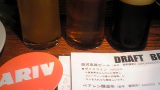 銀河高原ビール飲み比べ