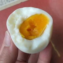 食べかけですみません。このくらいの茹で加減です