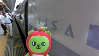 信州の玄関口はアルクマがお出迎え