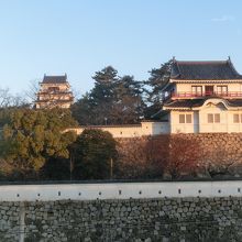 駅から見る福山城