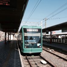 宮島口駅にて