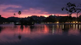 夕焼けが綺麗でした