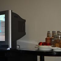 出発ラウンジ、ベットはありませんが雨だったので便利でした！