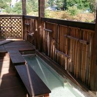 露天風呂前にある足湯