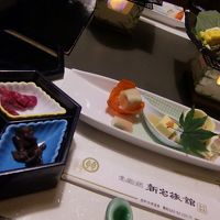 前菜　食事は山の幸が満載です