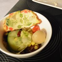 酢漬けの胡瓜と、マッシュルームなど