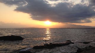 夕陽が綺麗です