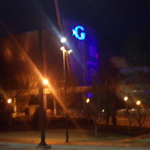 一際Gが目立つ、水族館の外観