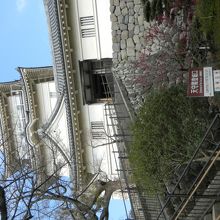 天守閣入り口は階段です。