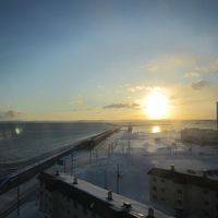 東の窓からは旭がバッチリ♪