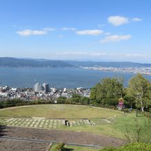 立石公園から諏訪湖方面?