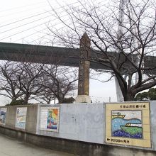 天保山側の渡船場入口