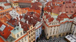 市庁舎の上から旧市街を見下ろす