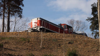 鉄道車両の公園です。