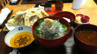 生シラス丼がリーズナブル