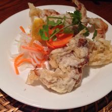 ソフトシェルクラブ。柔らかい食感です！