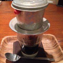 ヴェトナムコーヒー。なかなか美味しいです！