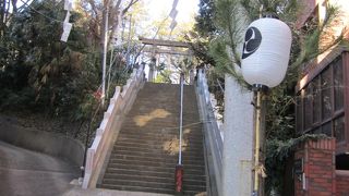 西久保八幡神社 に向かう参道