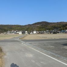 敷島堂の裏方面の遠景