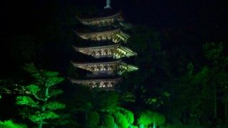 夜の瑠璃光寺