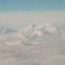 ネパールとの国境を越える時の空撮