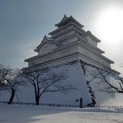 雪化粧の鶴ヶ城