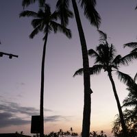 ルアウショーの途中からサンセットが始まります