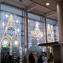 イルミネーションがキレイ。