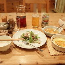 夕食　後一品ほしい