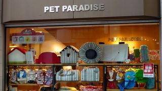 かわいいペット用品があります