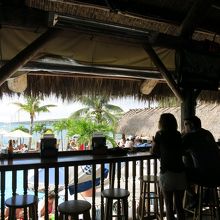 日焼けしたくない人はこちらの席で