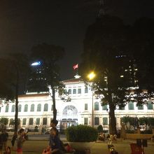 夜のライトアップ