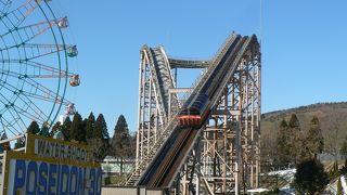 山の中の遊園地なので冬はけっこう冷え込みます