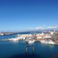 客室バルコニーからの石垣港