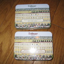 ダルマイヤーの缶入りキャンデー、３．５ユーロ。