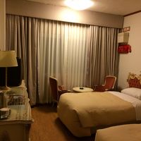 一人だったけど、ツインの部屋にしてくれました。