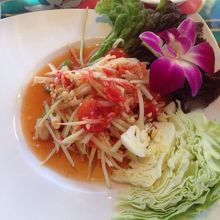 青いパパイヤのサラダ 娘が大好き