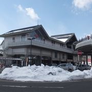 「長野新幹線」と「しなの鉄道」だけの駅