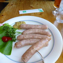 長島ビールとソーセージ