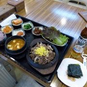 釜山金海国際空港　プンギョンマルの昼食