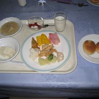 朝食バイキングです。どれも味付けは良かった。
