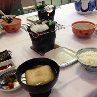 朝食。びっくり麩が気に行って、おみやげに買って帰りました。