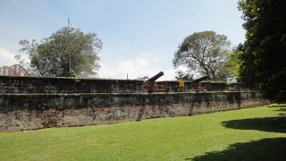 ペナン島で有名な、砲台がある要塞遺跡
