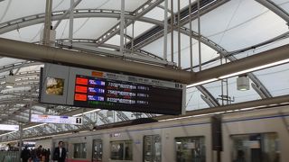 京成スカイライナーの日暮里駅