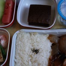 往路の機内食