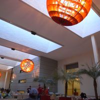 食堂の飾りも楽しい。